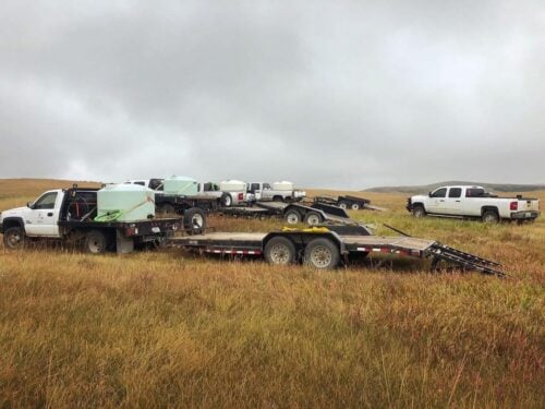 Red Rooster Ranch Spraying