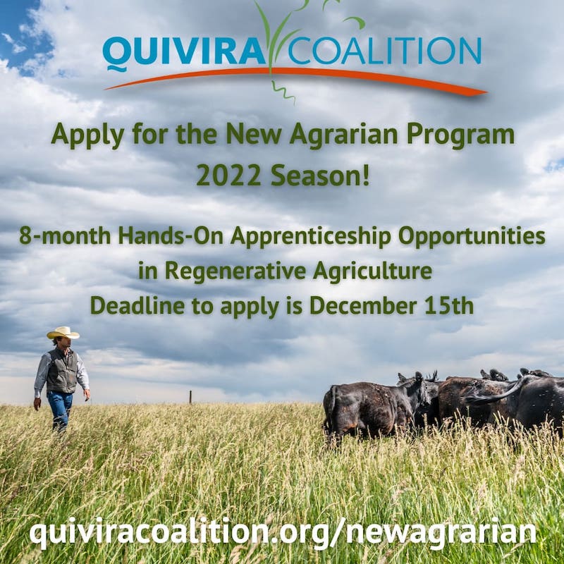 Quivira Coalition's New Agrarian Program