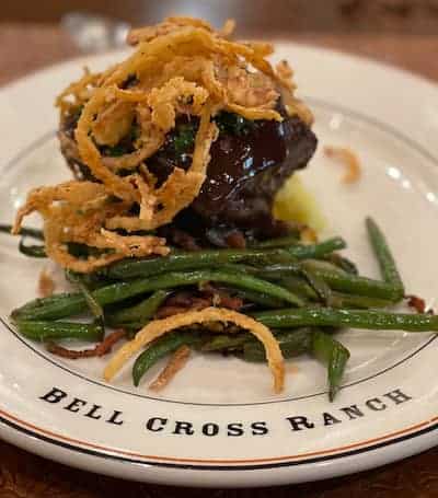 Meal at Bell Cross Ranch - Montana