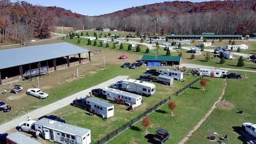 Pine Creek Equestrian Campground, Cabins and arena