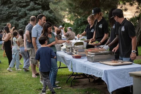 Rankin Ranch outdoor buffet